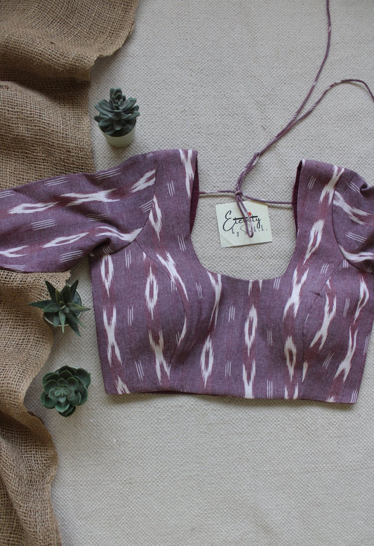 Onion Pink Ikat Blouse - Eternity by Sakshi