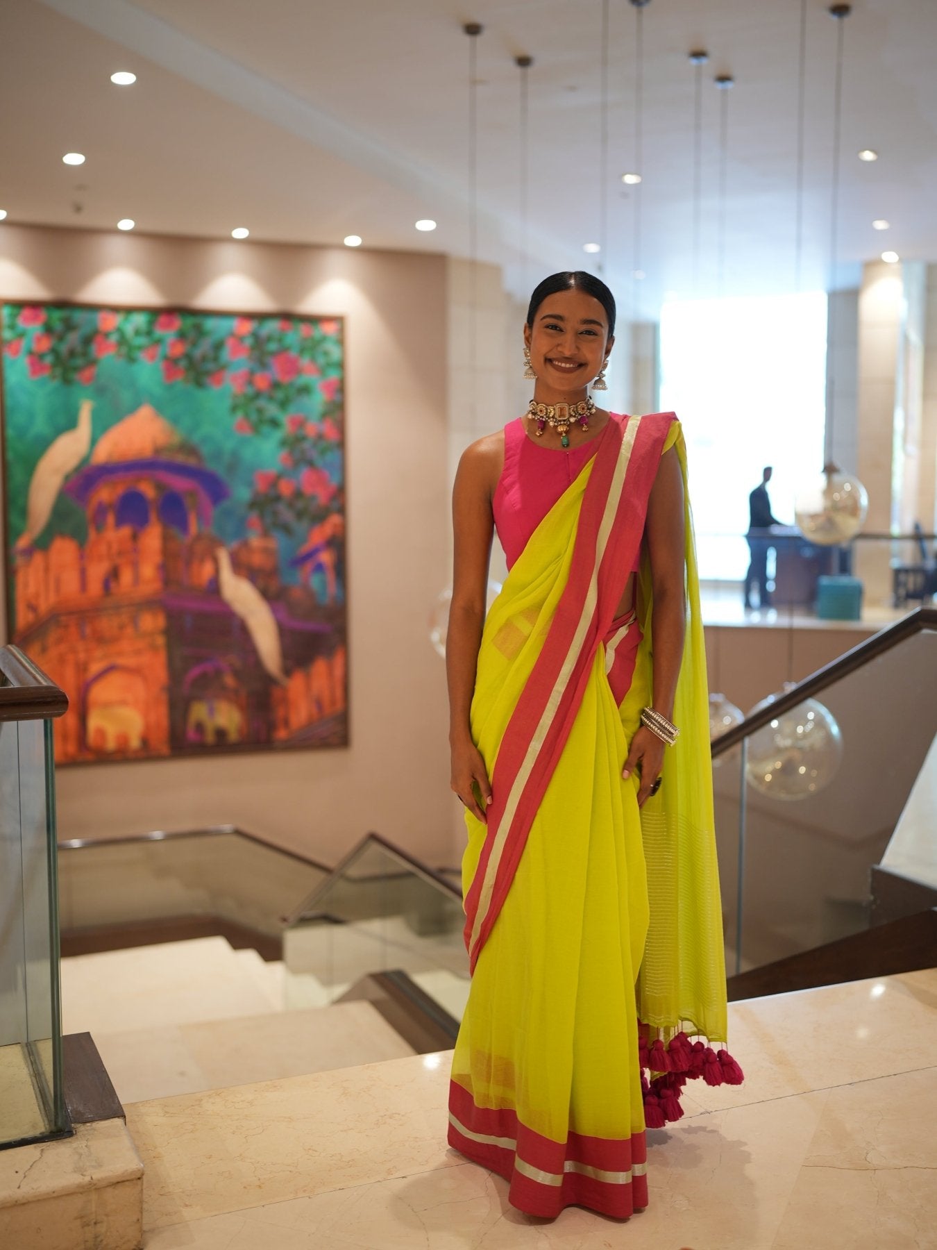 Neon Rang Saree - Eternity by Sakshi