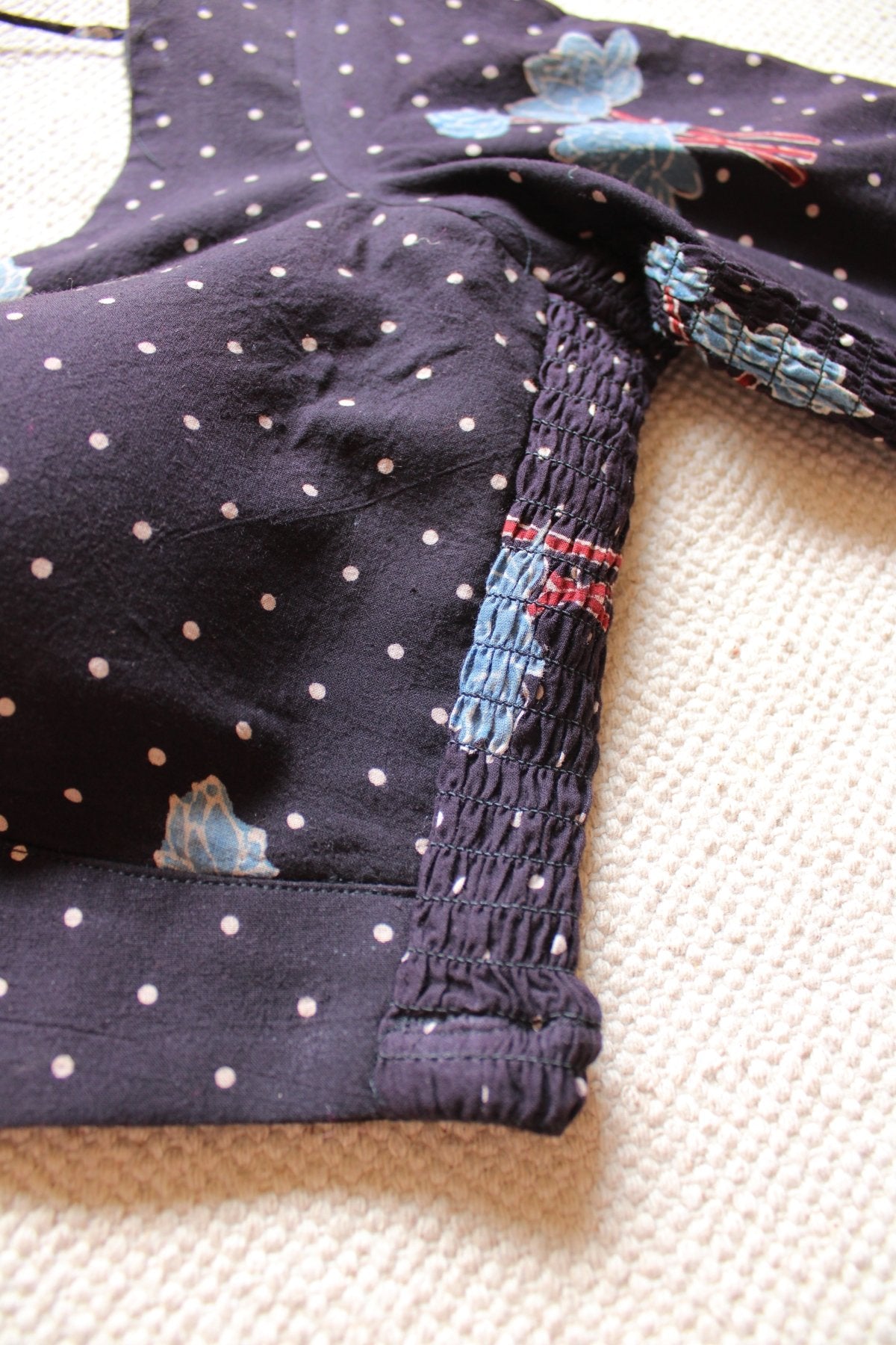 Black Ajrakh Strechable Blouse - Eternity by Sakshi