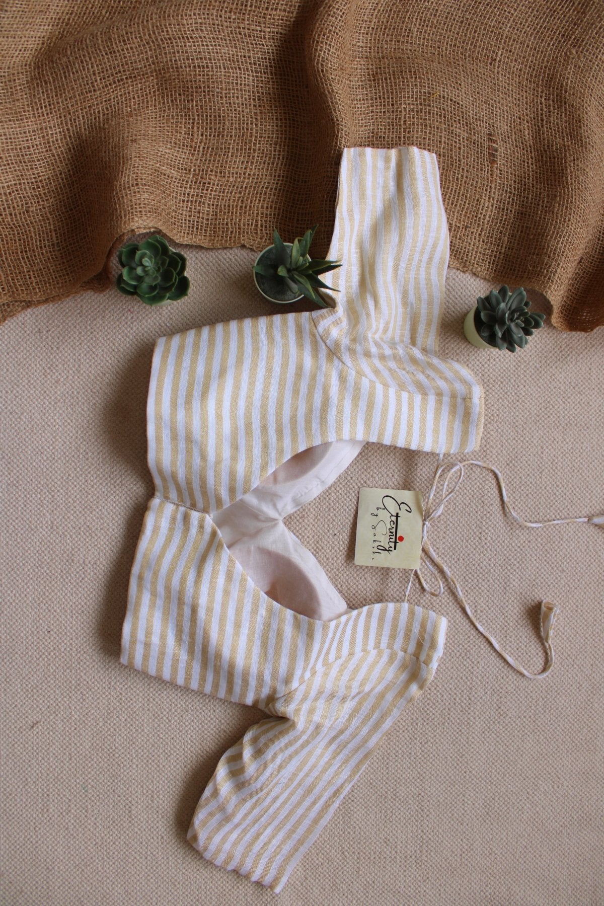 White Linen With Sleeves Blouse - Eternity by Sakshi
