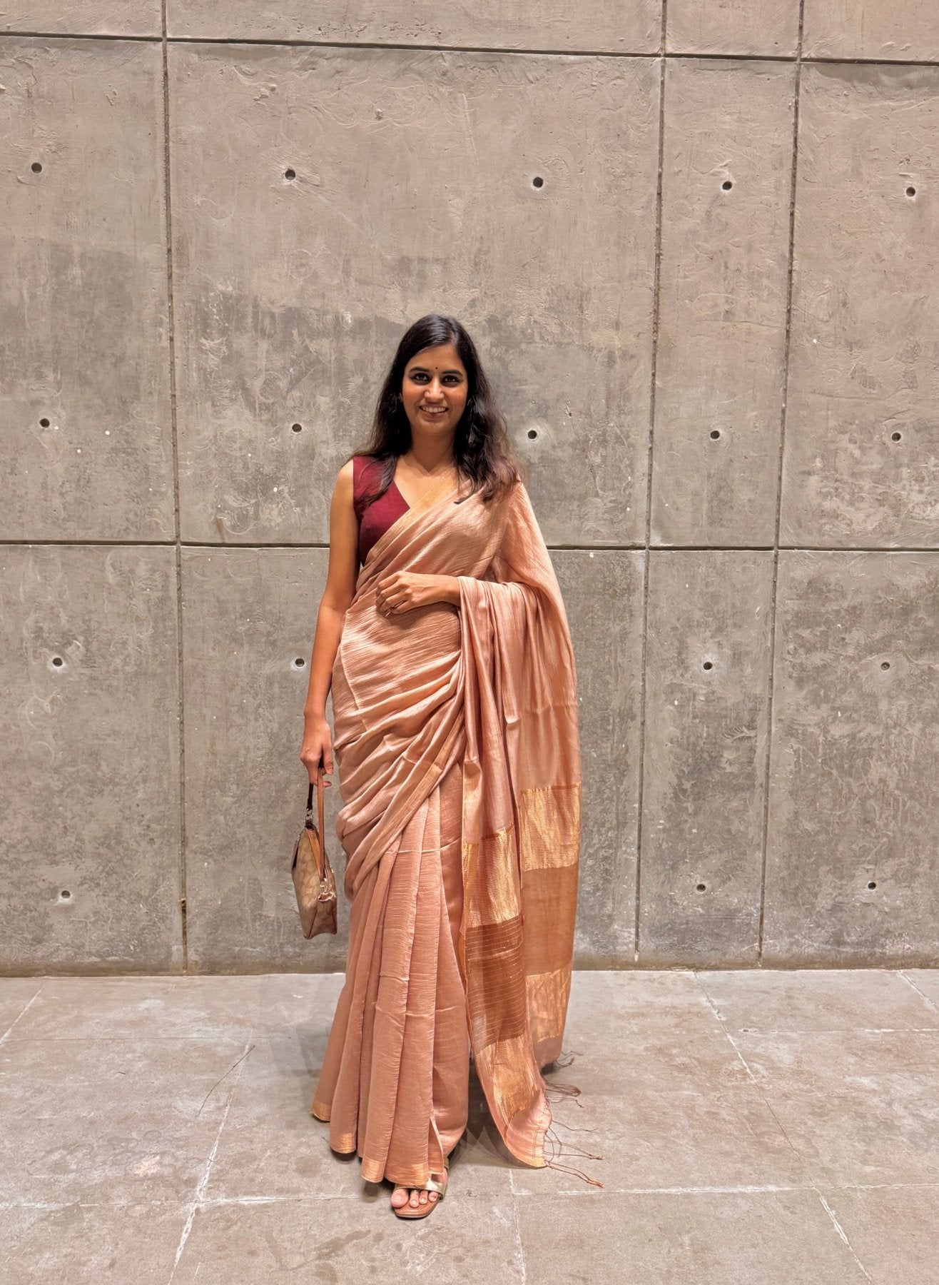 Beige Raga Resham Saree - Eternity by Sakshi
