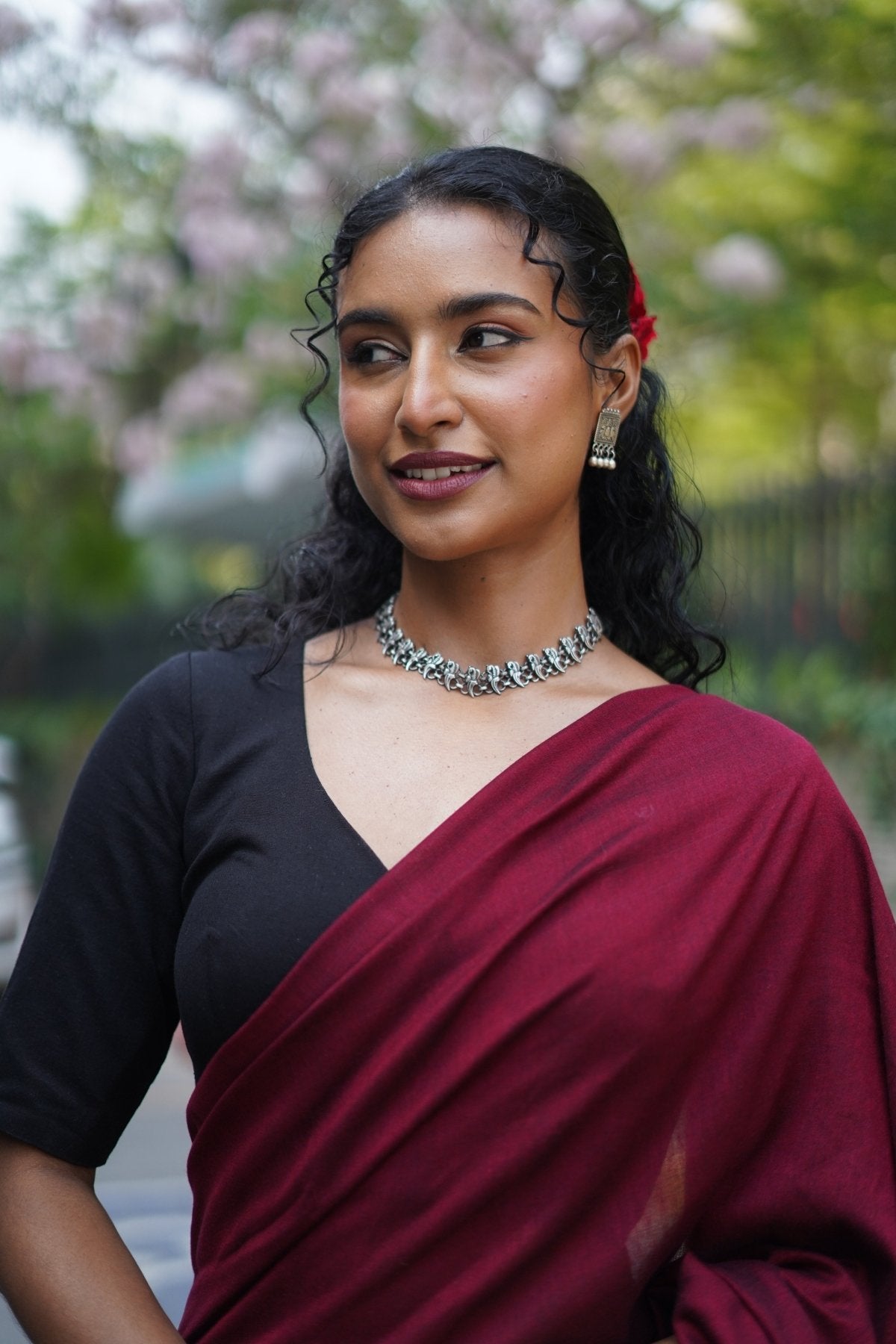 Beet Office saree - Eternity by Sakshi