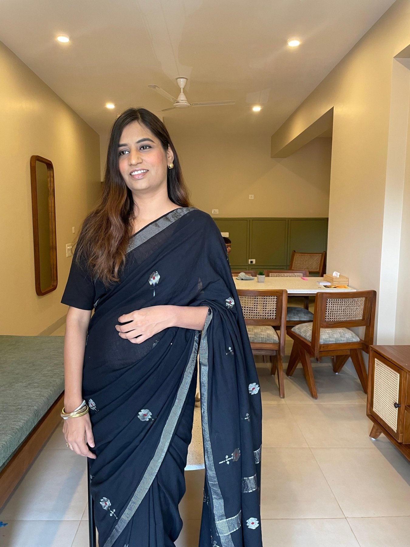 Black Naveli Saree - Eternity by Sakshi