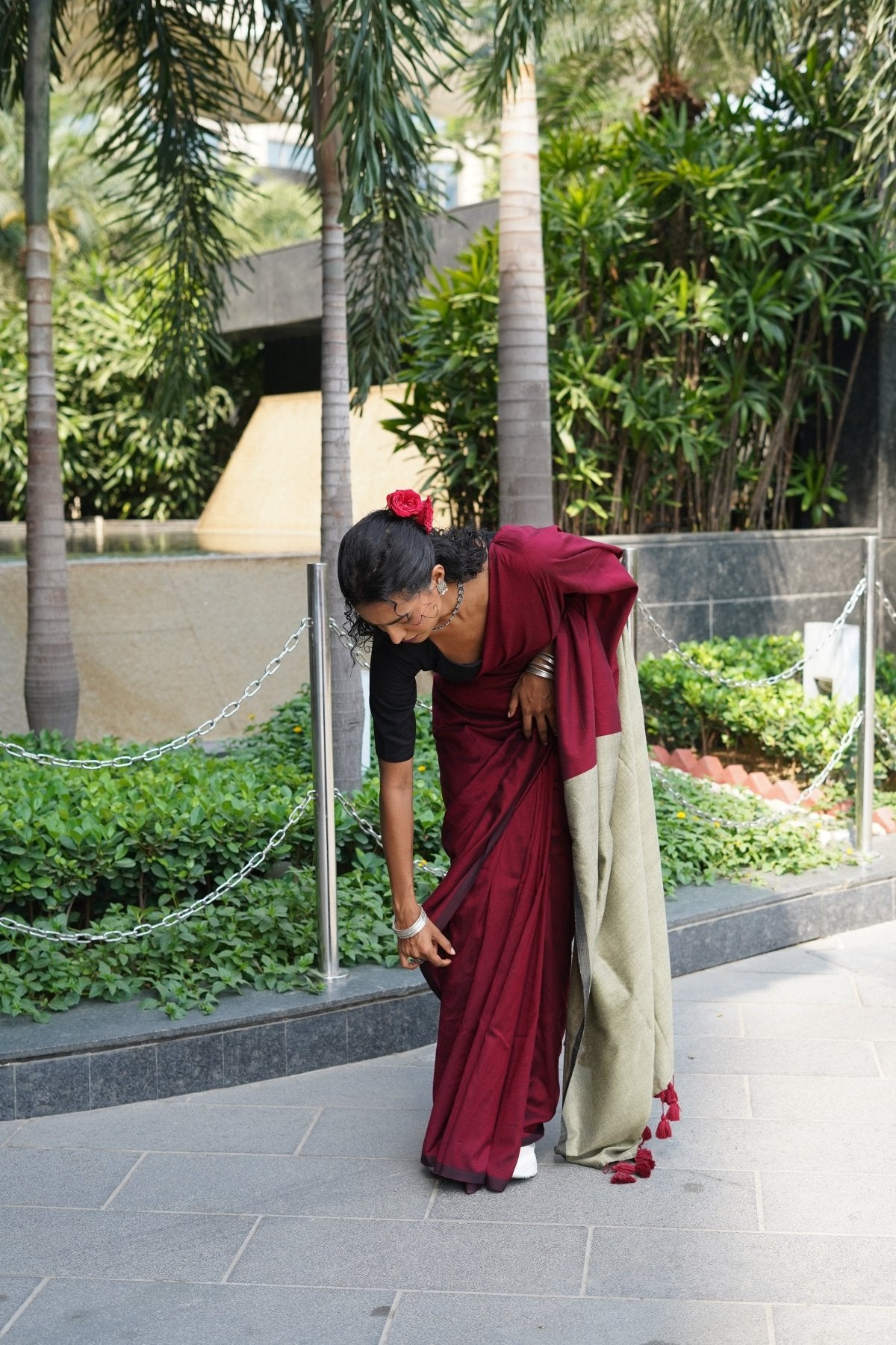 Beet Office saree - Eternity by Sakshi