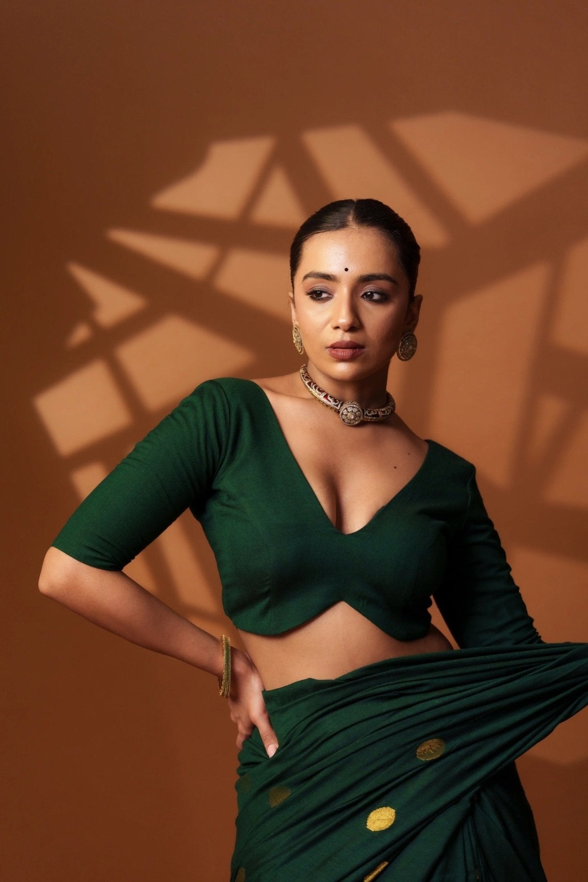 Green Shadow Blouse - Eternity by Sakshi