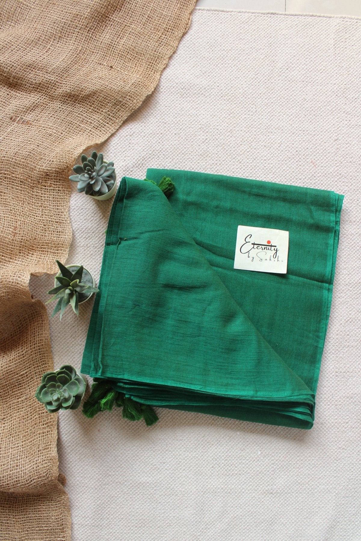 Green BREEZY SAREE - Eternity by Sakshi