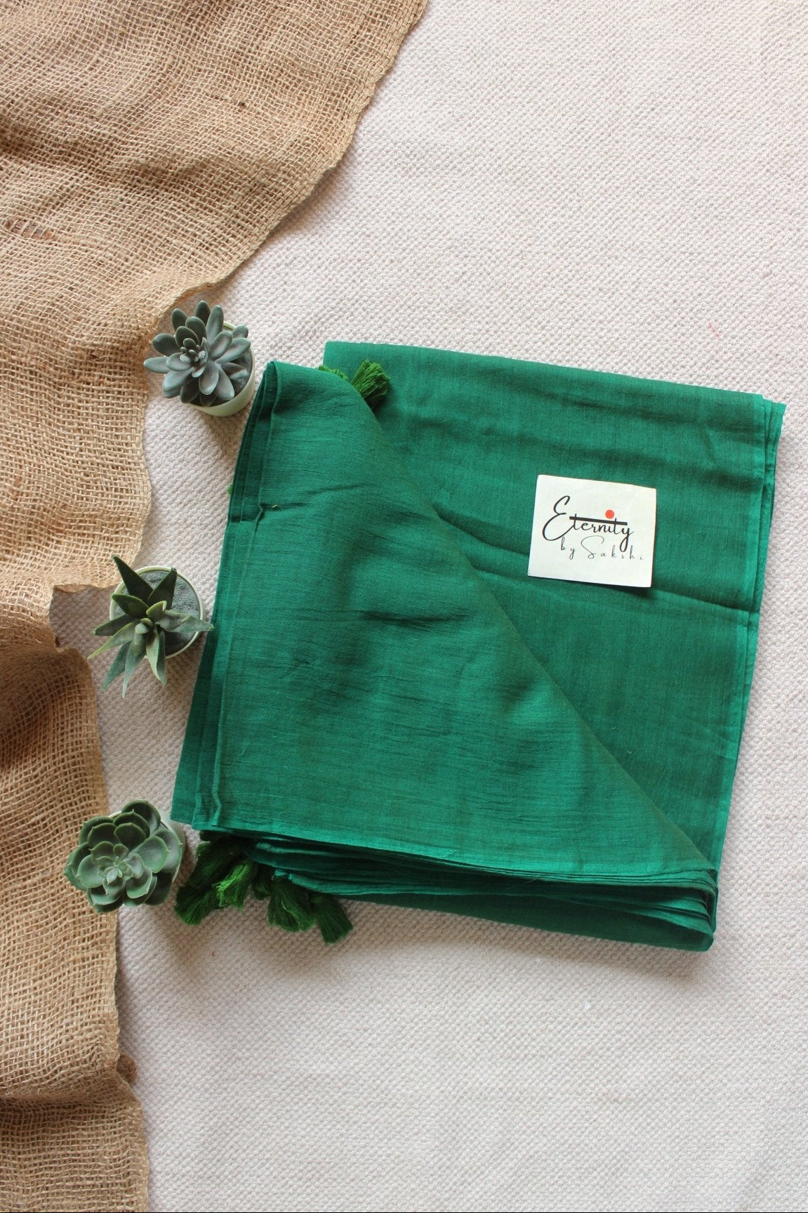 Green BREEZY SAREE - Eternity by Sakshi