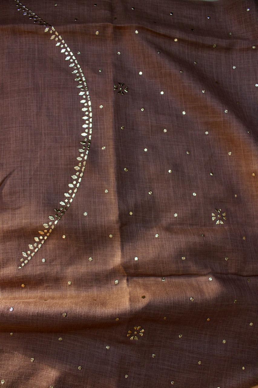 Light Brown Linen Unstitched Mens Kurta Fabric 04 - Eternity by Sakshi