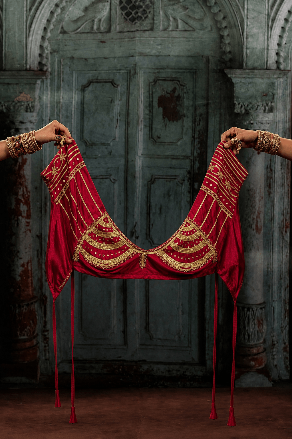 Maroon Aangi Blouse - Eternity by Sakshi