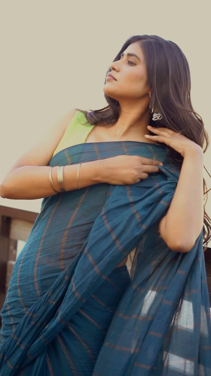 Peacock Green Parallel Universe Saree - Eternity by Sakshi