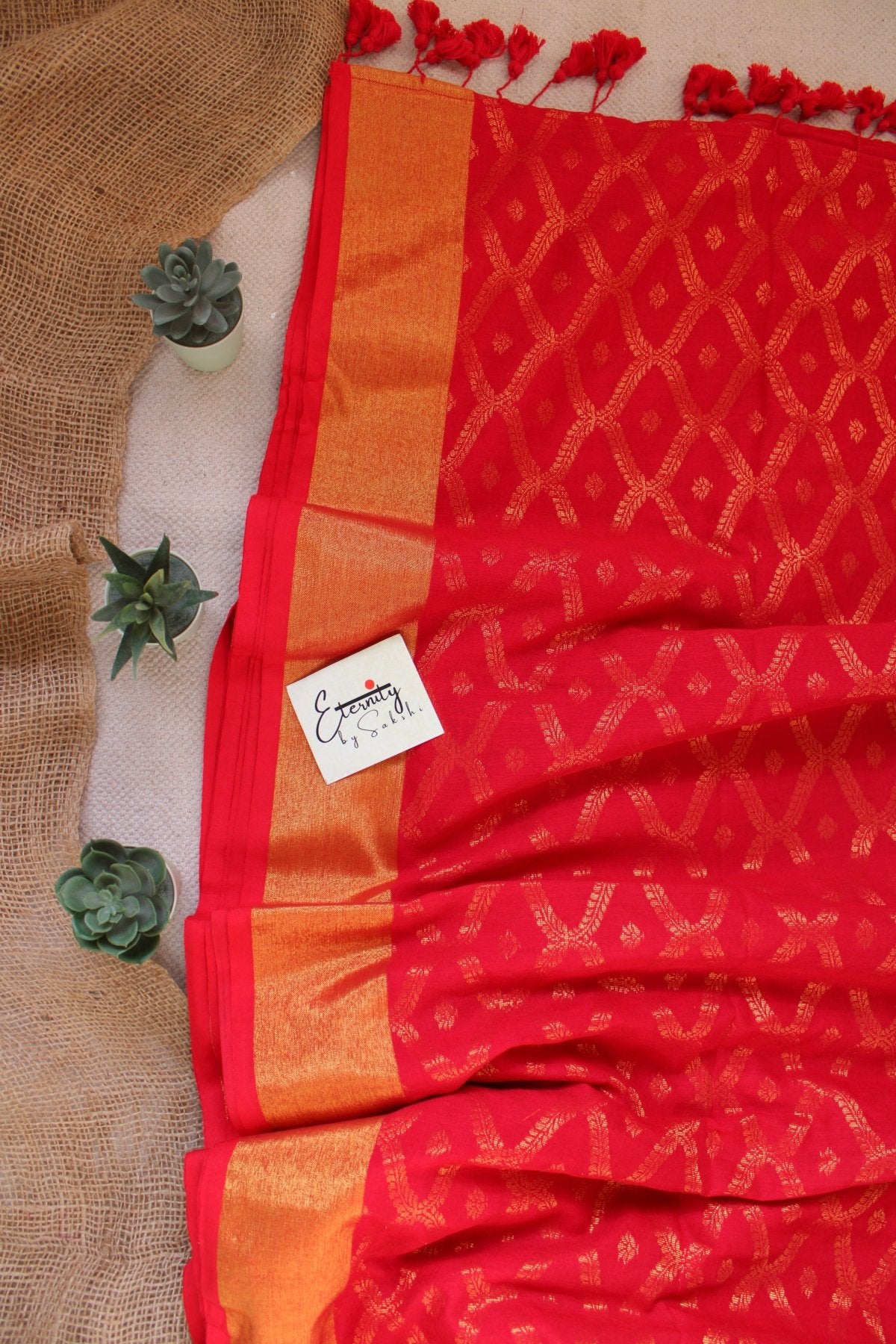 Red Embrace Saree - Eternity by Sakshi