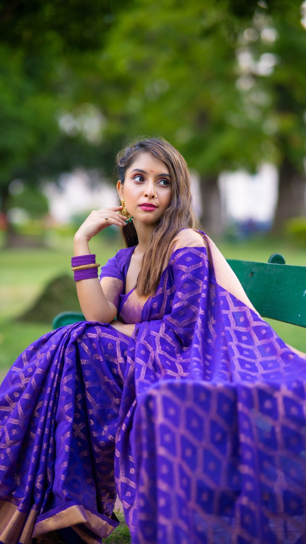 Purple Embrace Saree - Eternity by Sakshi