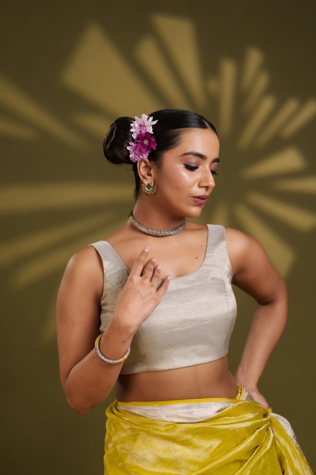 Silver Noorie Blouse - Eternity by Sakshi