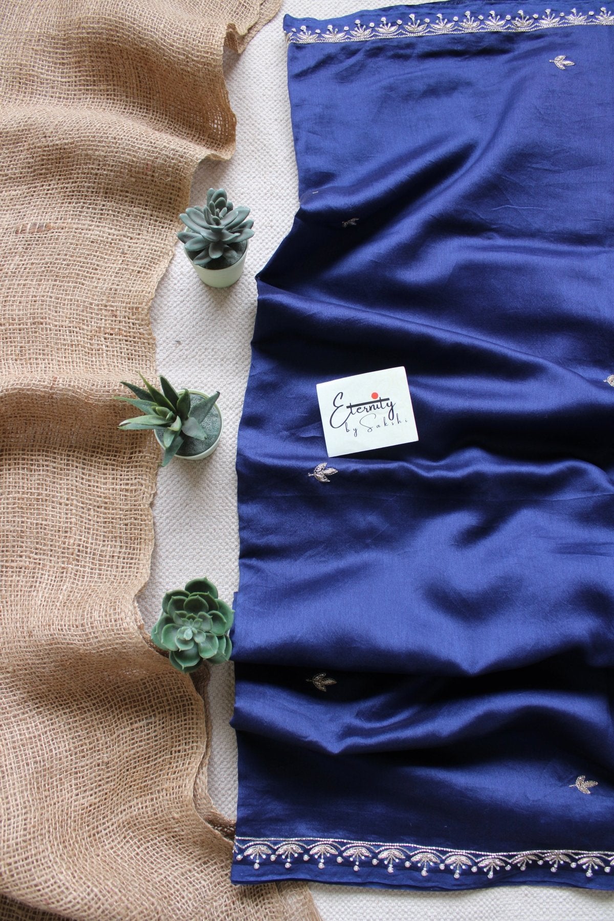 Blue Nazrana Saree - Eternity by Sakshi