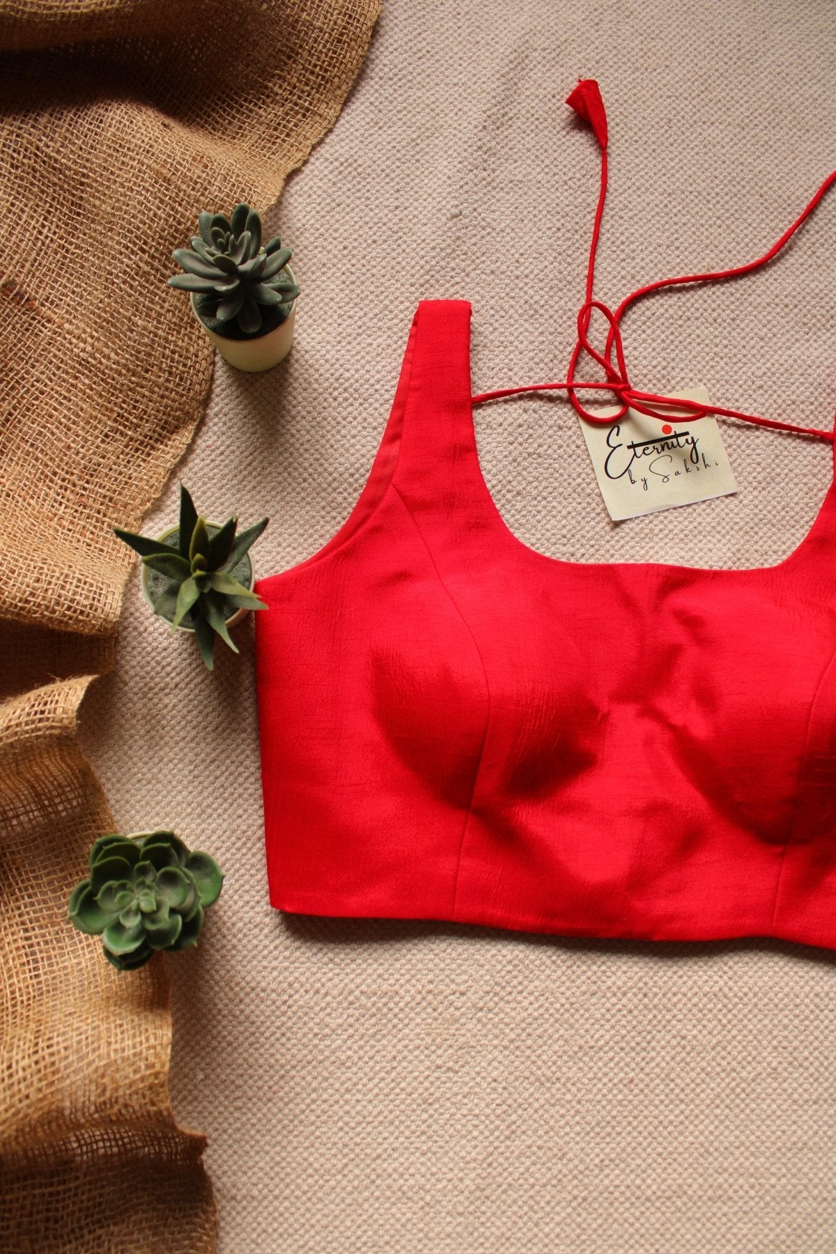 Red Noorie Blouse - Eternity by Sakshi