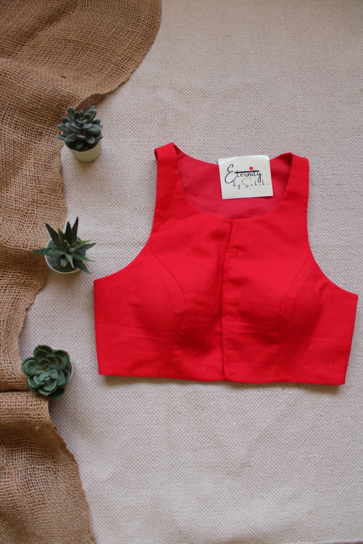 Gulmohar Red Blouse - Eternity by Sakshi