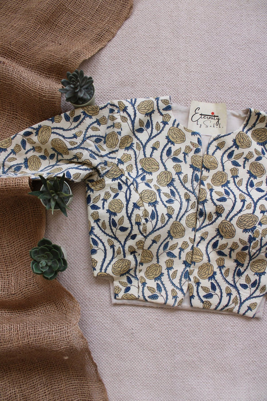 White Blossom Rosevine Blouse - Eternity by Sakshi
