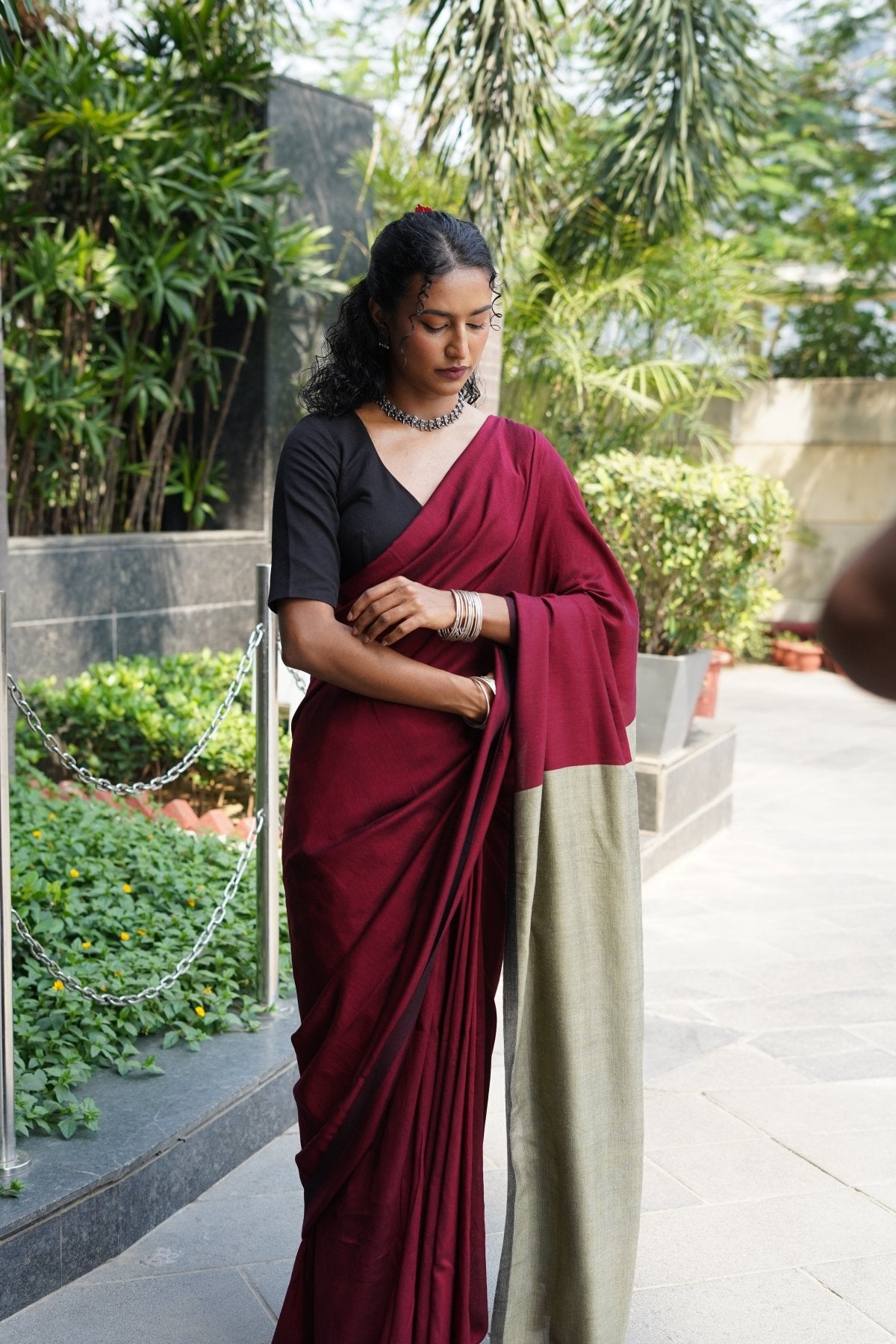 Beet Office saree - Eternity by Sakshi