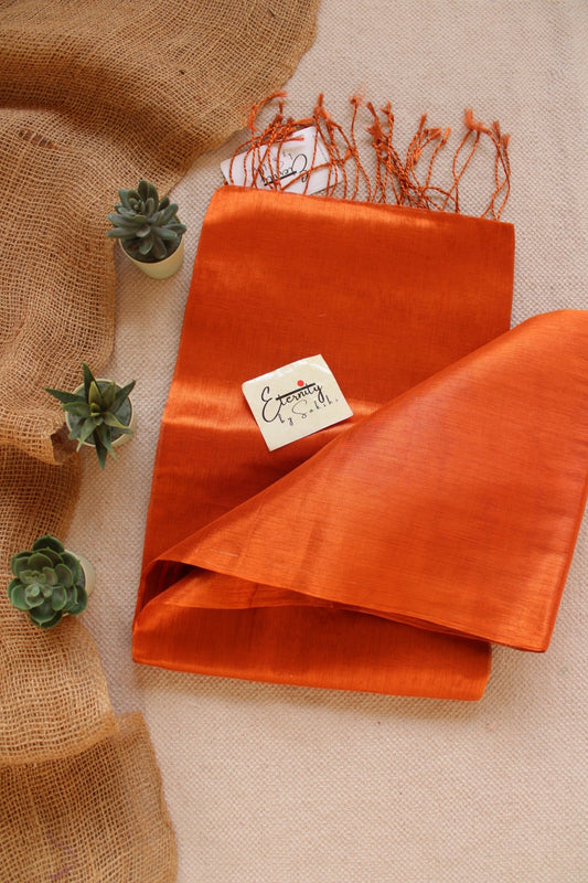 Rust Tissue Saree - Eternity by Sakshi