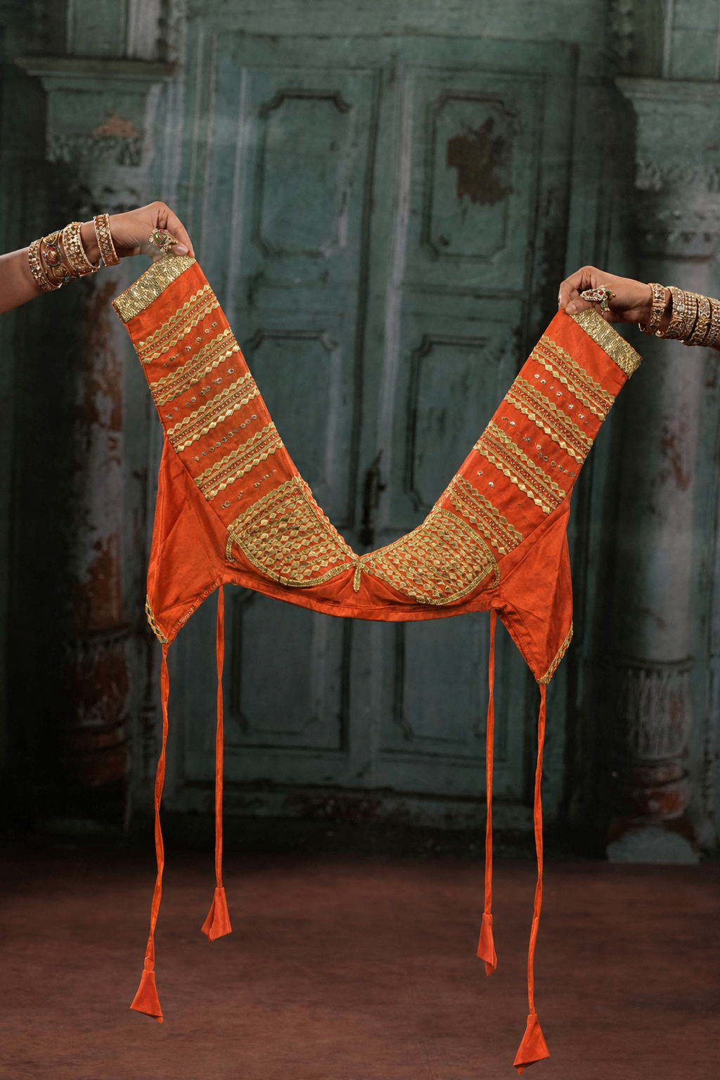 Orange Aangi Blouse