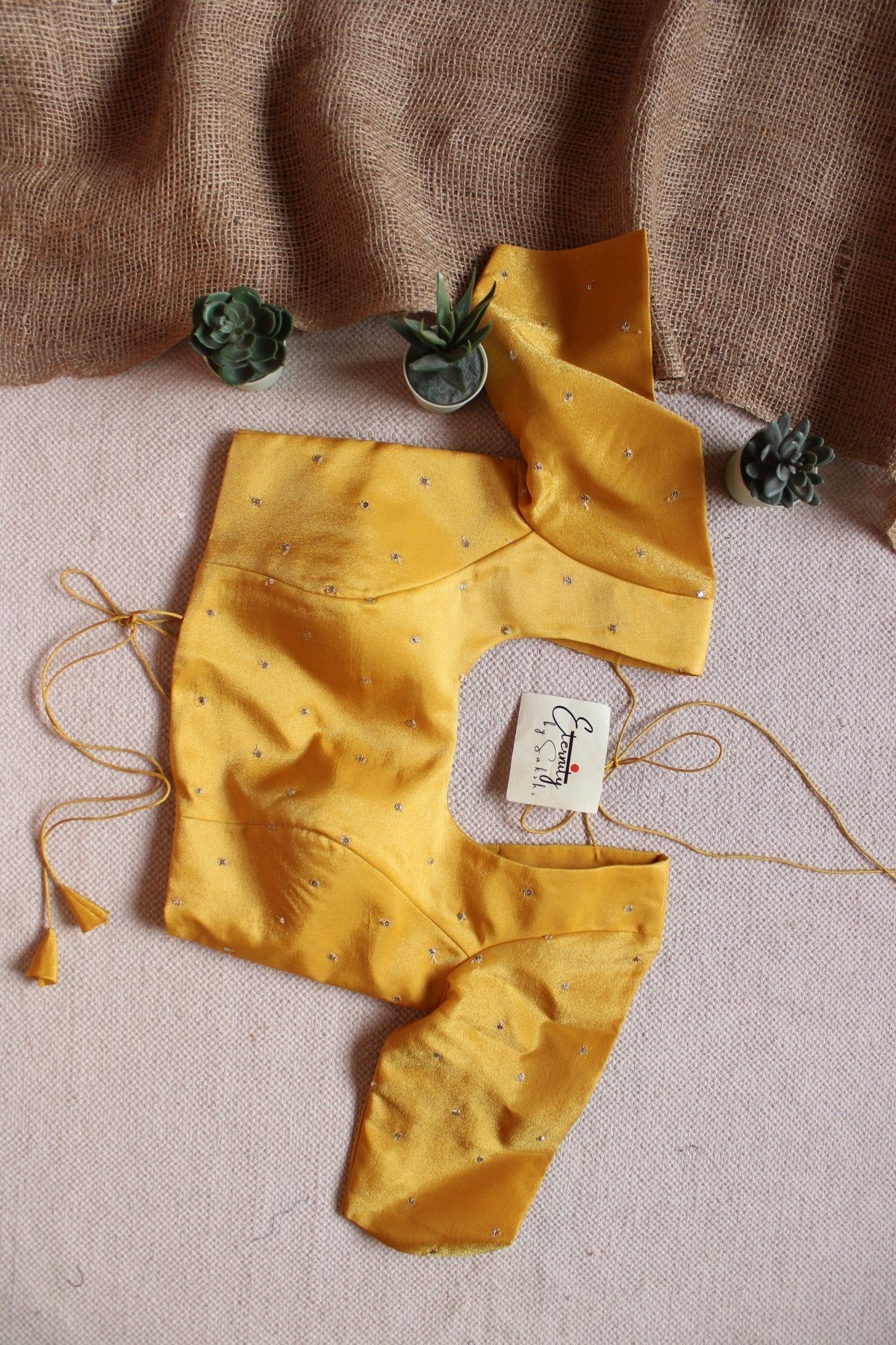Yellow Tissue Blouse - Eternity by Sakshi