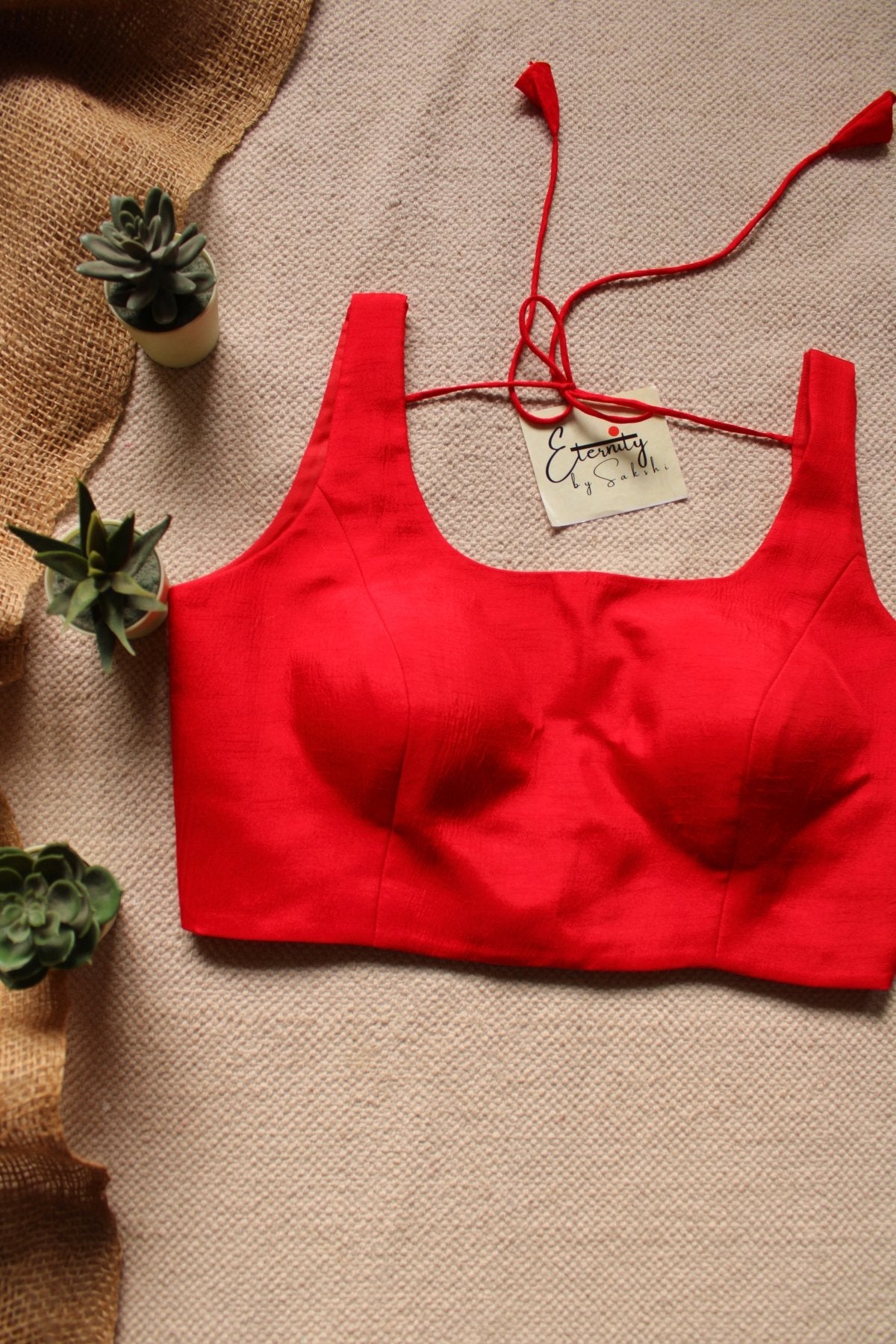 Red Noorie Blouse - Eternity by Sakshi