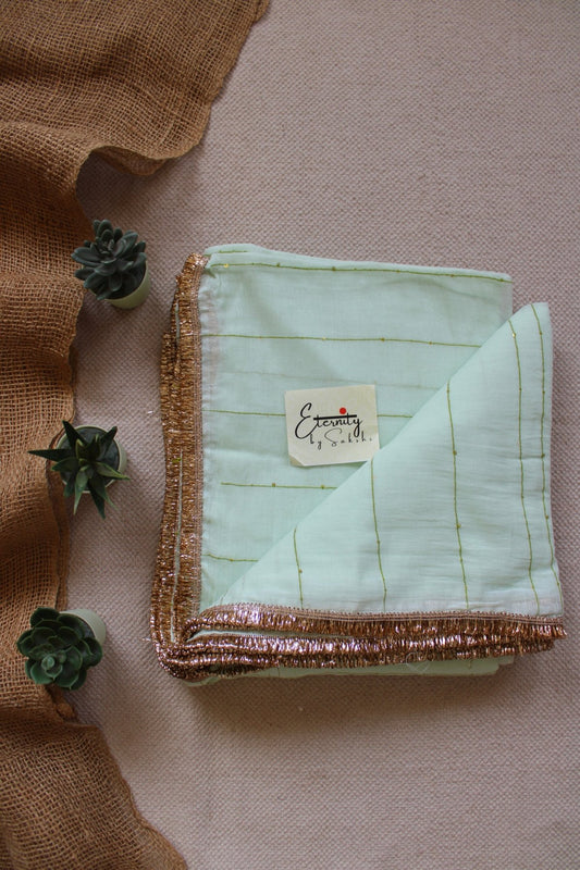 Mint Gulbahar Saree - Eternity by Sakshi