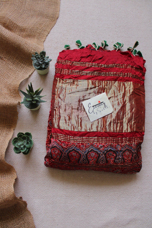 Mehendi Green Modal Bandhani Saree - Eternity by Sakshi