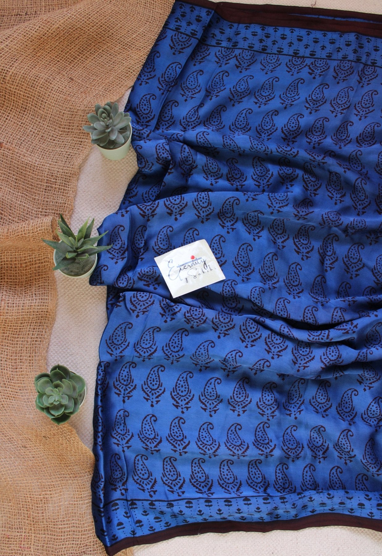 Indigo Bagh Modal Saree - Eternity by Sakshi