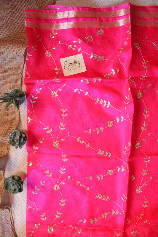 Pink Kota Doriya Gottapatti Saree