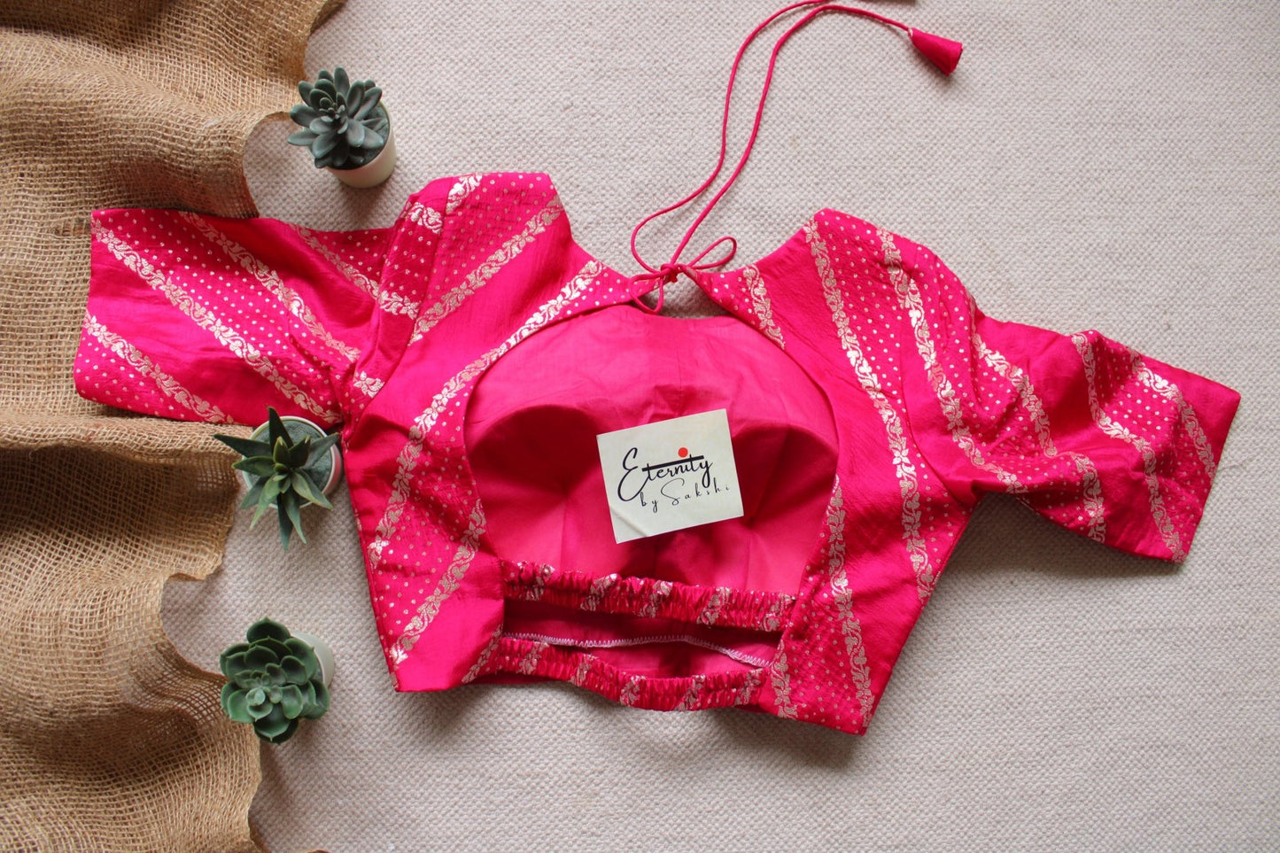 Rose Elastic Blouse - Eternity by Sakshi