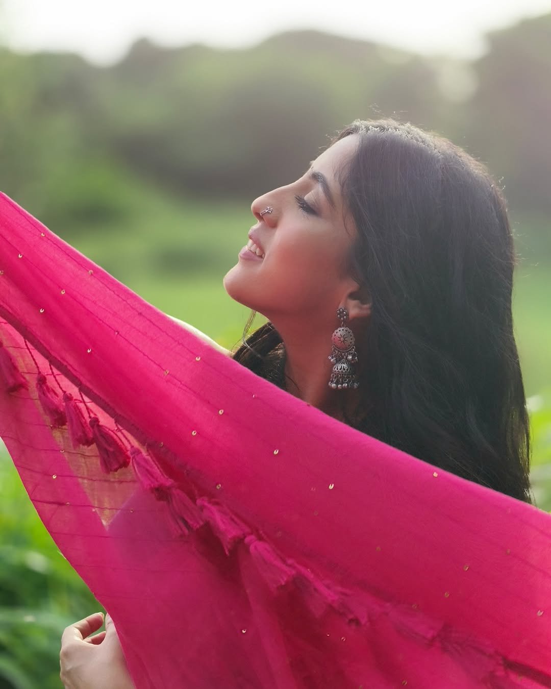 Pink Tara Saree - Eternity by Sakshi