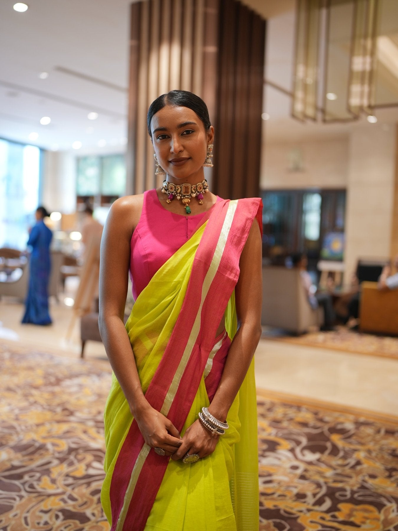 Neon Rang Saree - Eternity by Sakshi