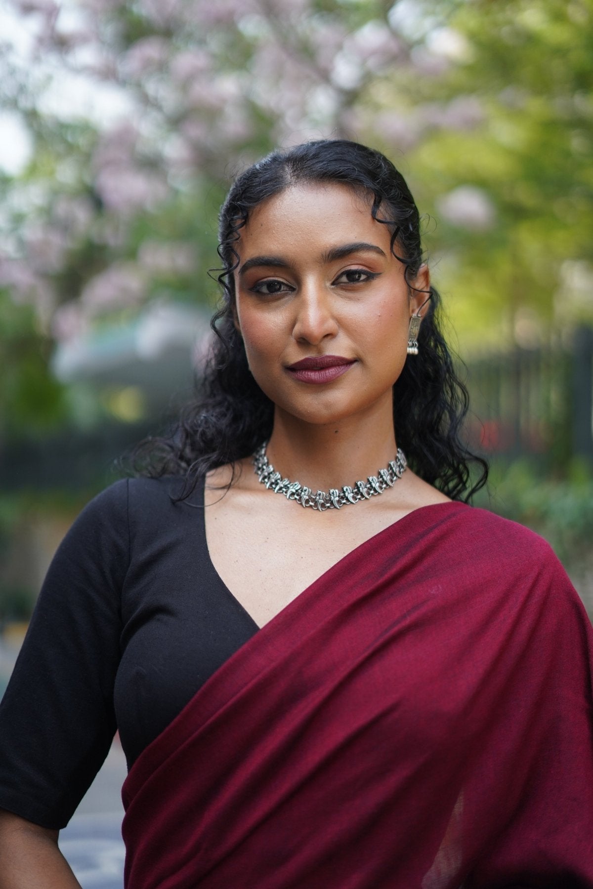 Beet Office saree - Eternity by Sakshi