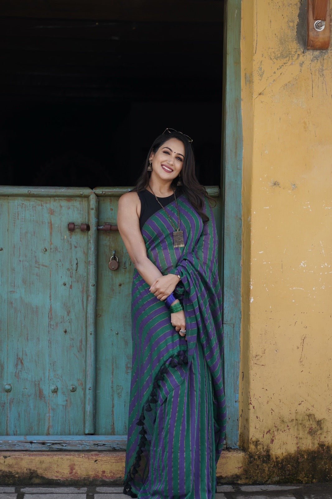 Green Silsila Saree - Eternity by Sakshi