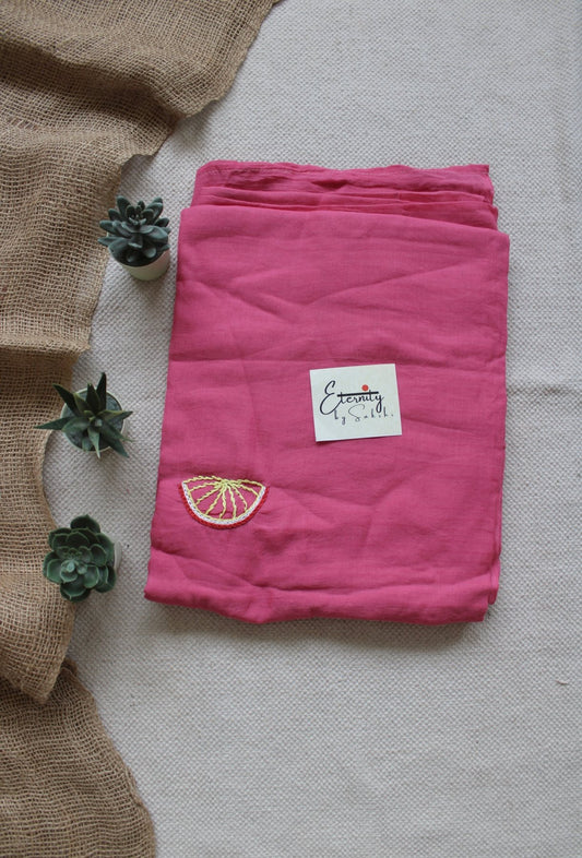 Pink Summer Watermelon Saree - Eternity by Sakshi