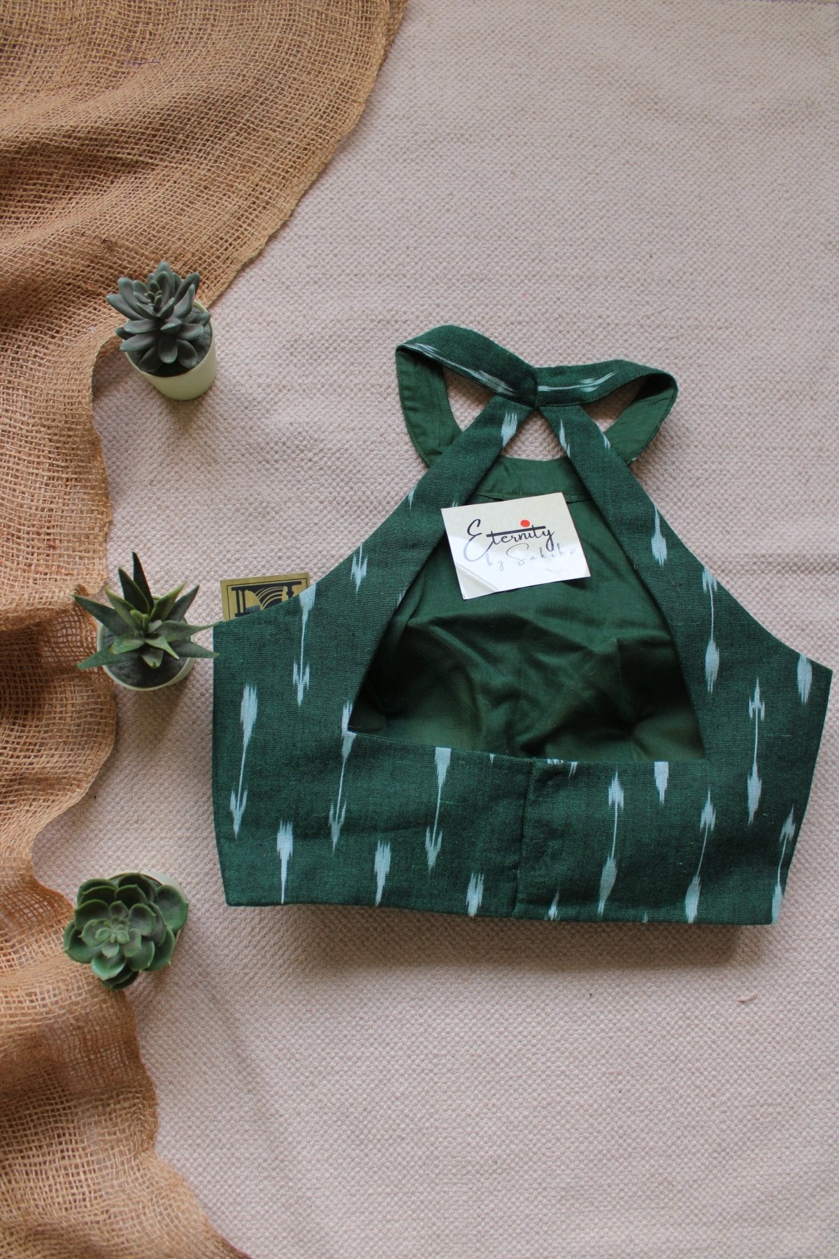 Green Halter Blouse - Eternity by Sakshi