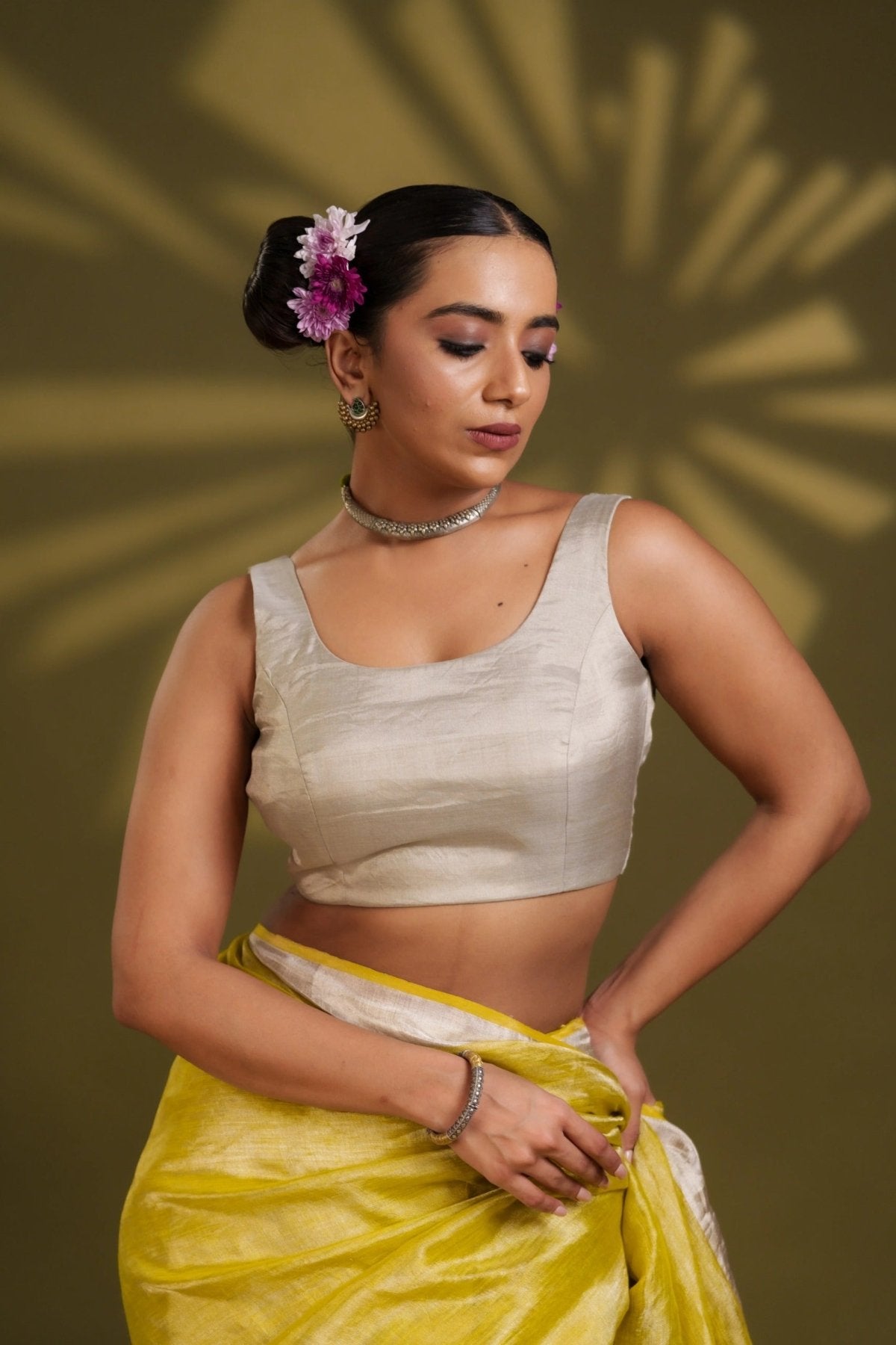 Silver Noorie Blouse - Eternity by Sakshi
