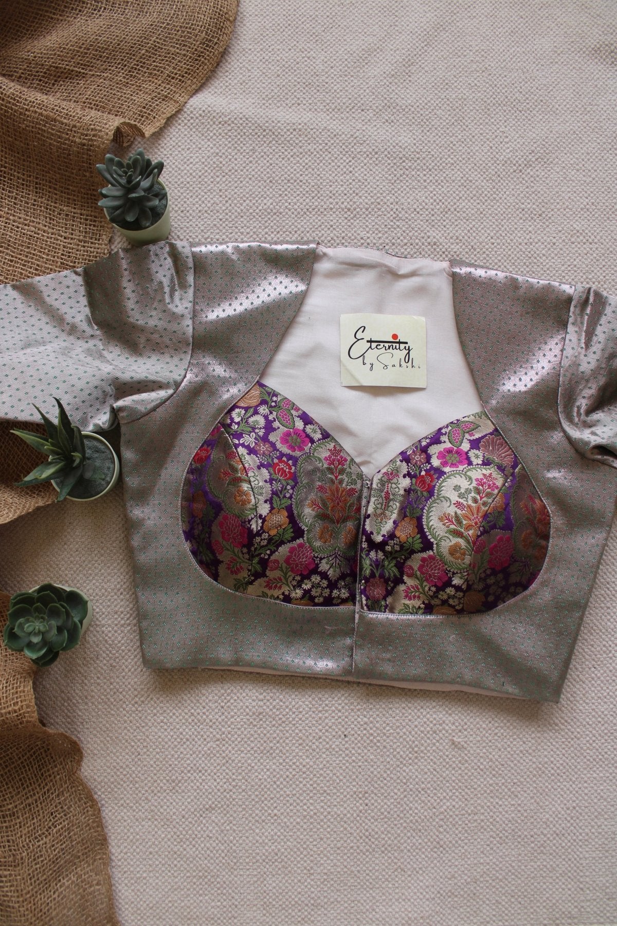 Gul Patch Blouse - Eternity by Sakshi