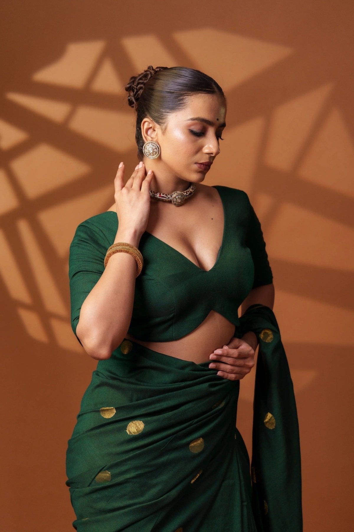 Green Shadow Blouse - Eternity by Sakshi