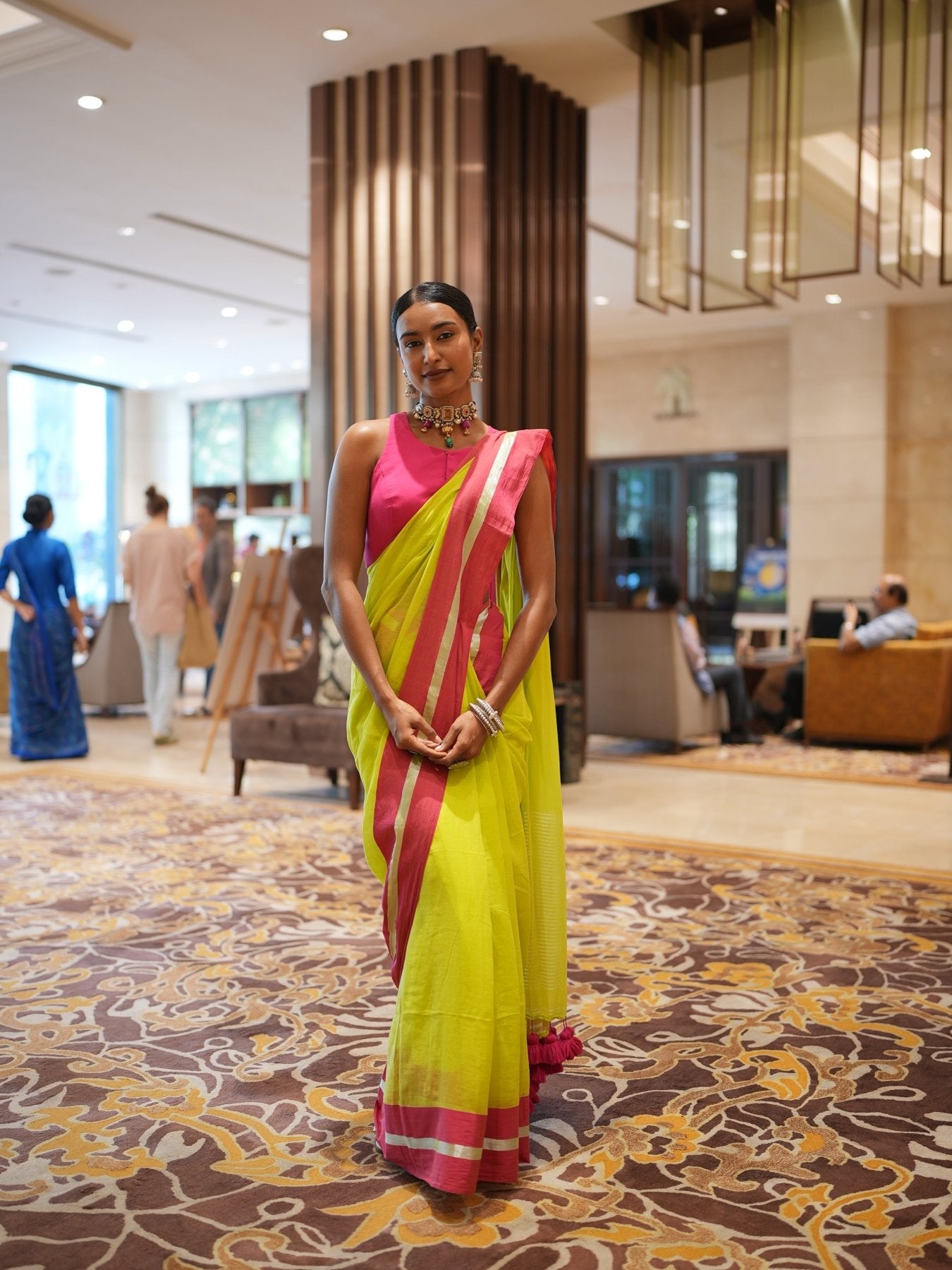 Neon Rang Saree - Eternity by Sakshi