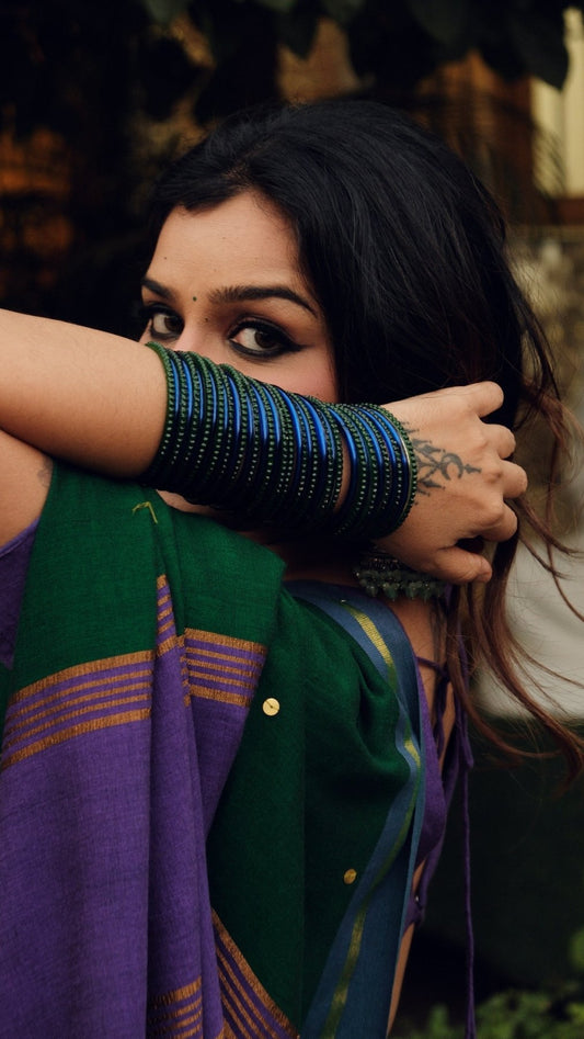 Green Varnika Saree - Eternity by Sakshi