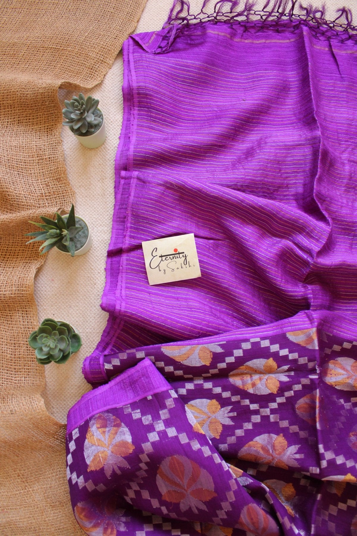 Purple Virasat Saree - Eternity by Sakshi