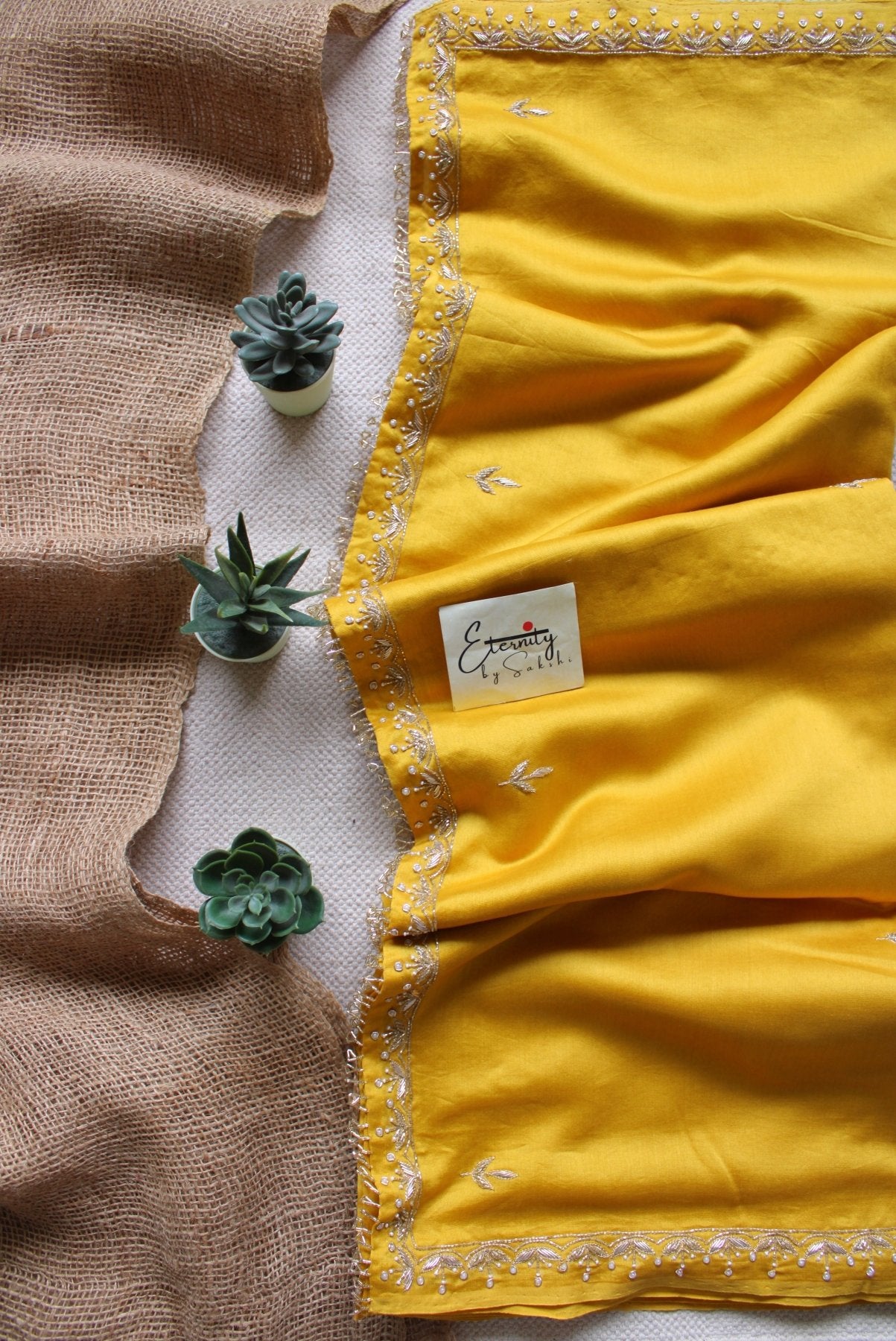 Yellow Nazrana Saree - Eternity by Sakshi
