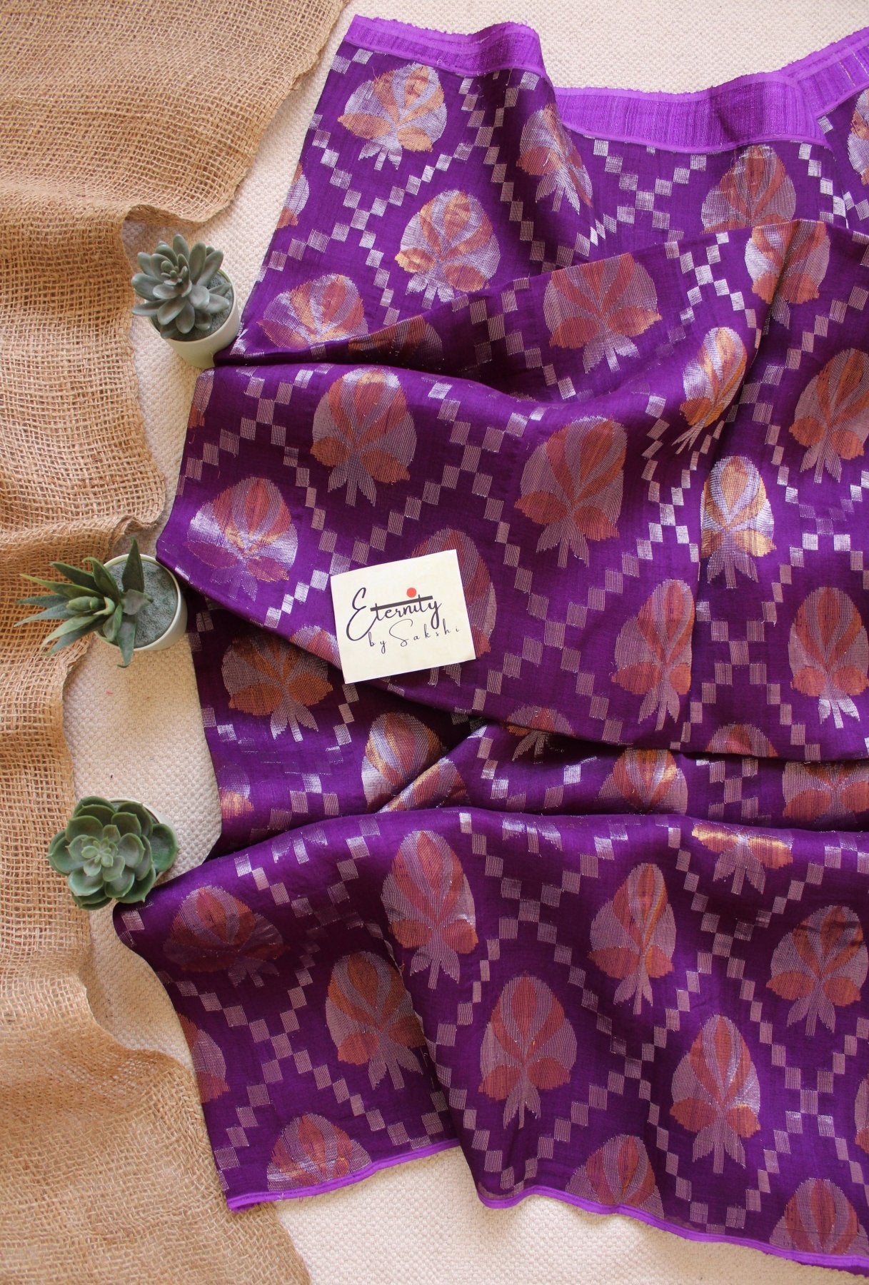 Purple Virasat Saree - Eternity by Sakshi