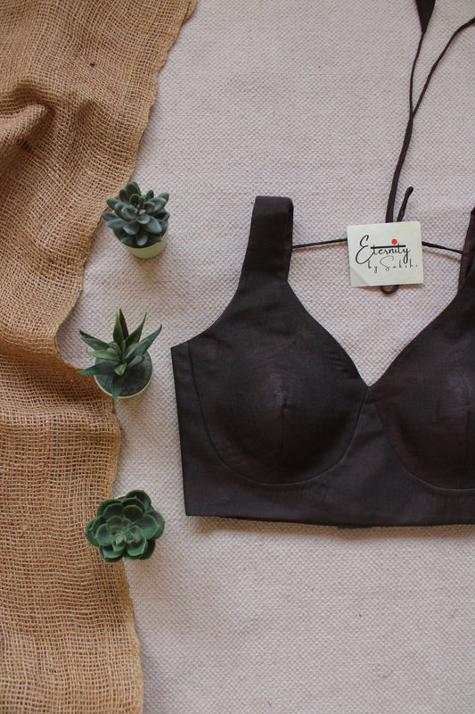 Brown Madhubala Blouse - Eternity by Sakshi