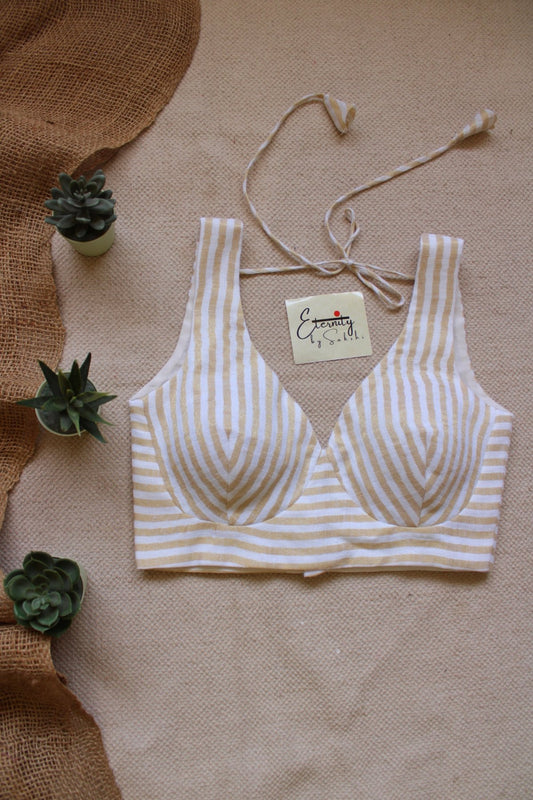 White Linen Blouse - Eternity by Sakshi