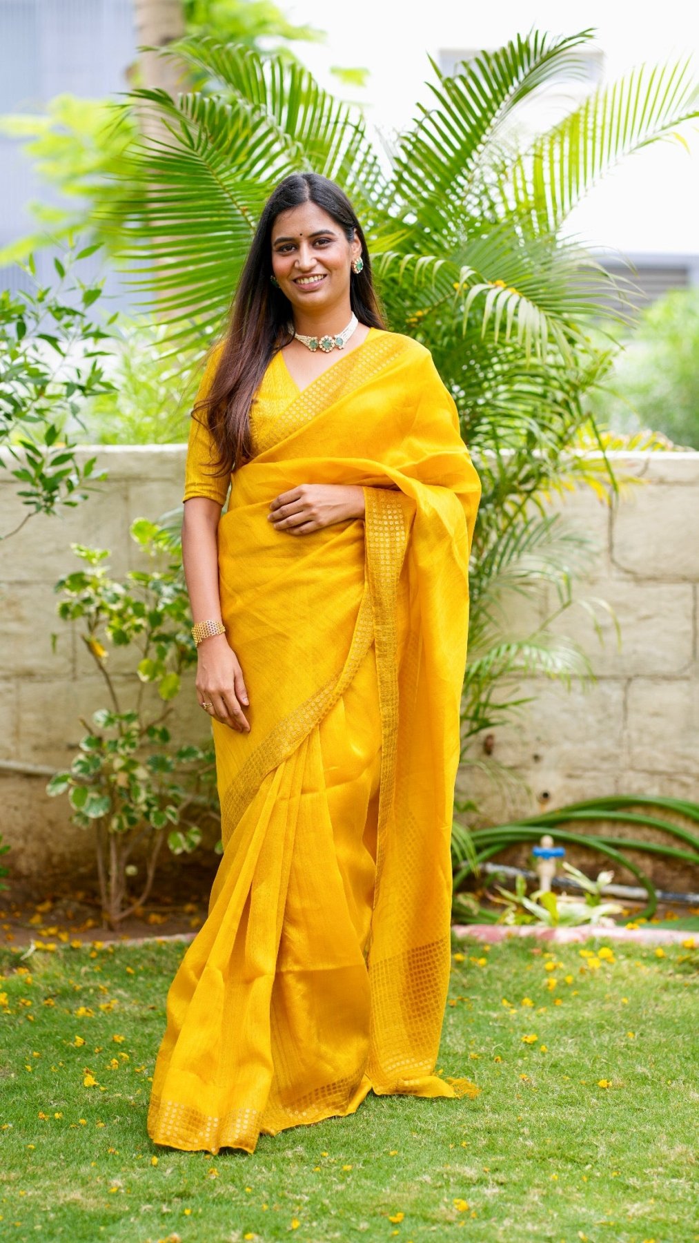 Yellow Sundari Saree - Eternity by Sakshi