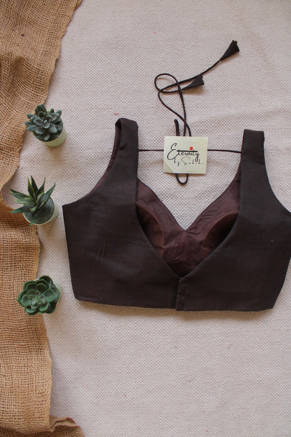 Brown Madhubala Blouse - Eternity by Sakshi