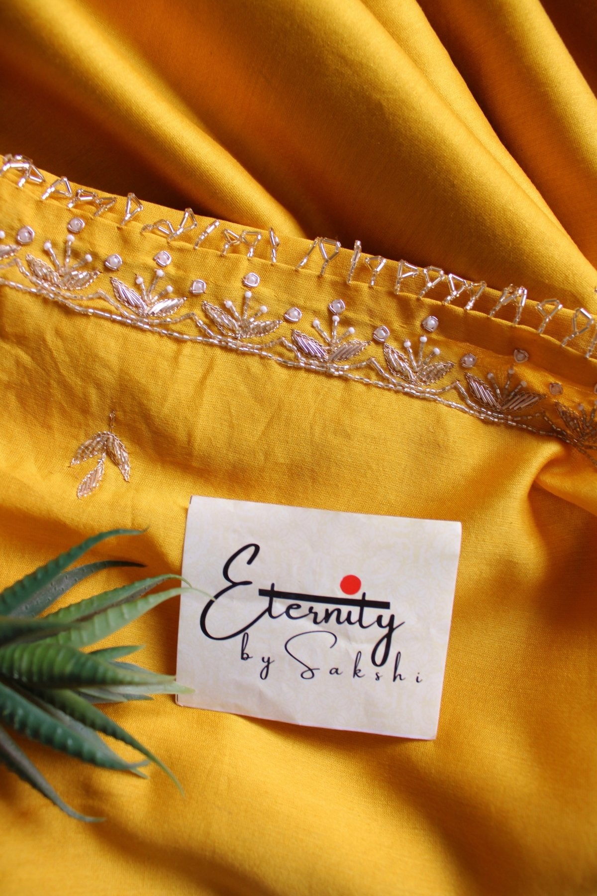 Yellow Nazrana Saree - Eternity by Sakshi